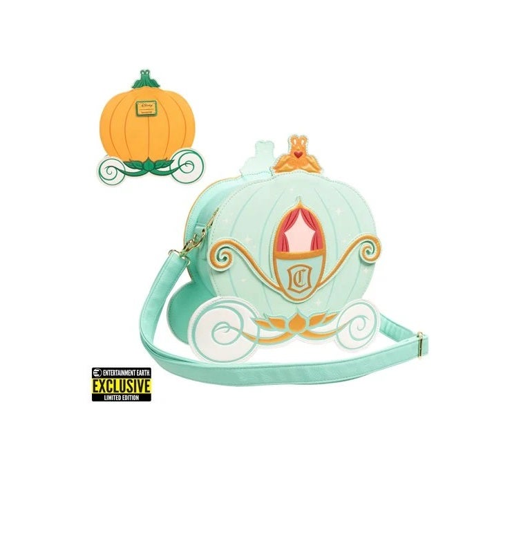 Cinderella Reversible Pumpkin Carriage Crossbody Loungefly Purse